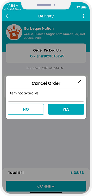 Order Cancellation Order Cancellation